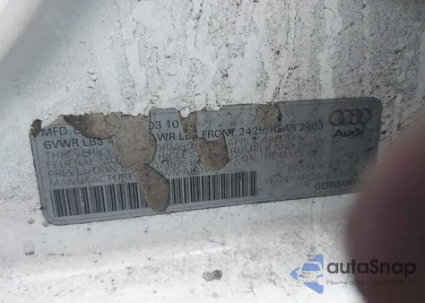 2010 Audi A4 2.0T Premium z USA, uszkodzony, nr VIN WAUEFAFL2AN059046